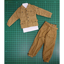 1:6 Scale German WWII Elite Afrikakorps Combat Tunic Jacket & Trouser